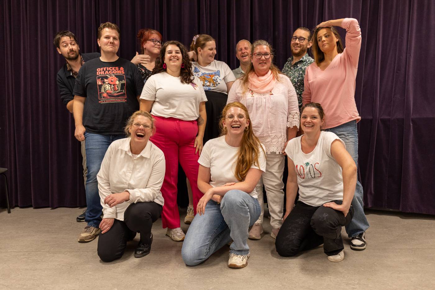 Deelnemers aan een training bij TheaterMIK